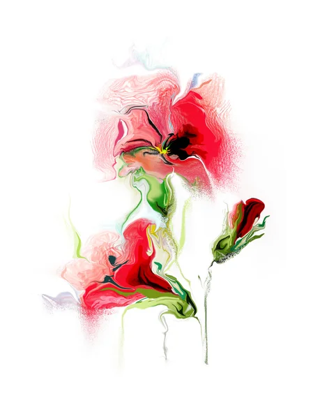 Ilustração aquarela floral — Fotografia de Stock