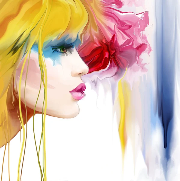 Güzel bir kızın portresi