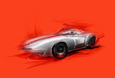 Gümüş formula 1 araba