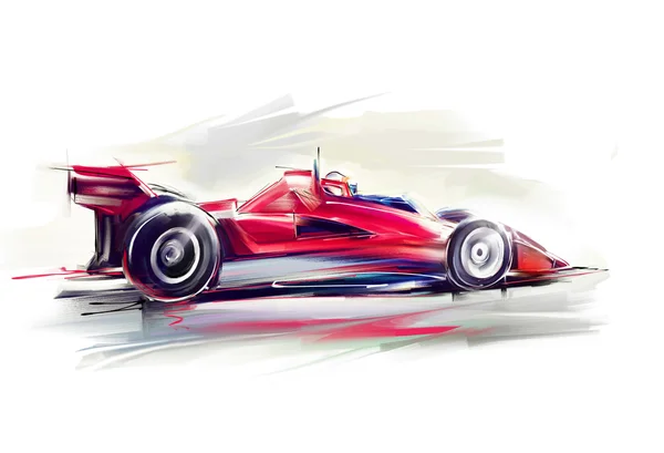Voiture rouge de Formule 1 — Photo
