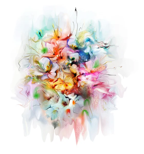 Suluboya çiçekleri