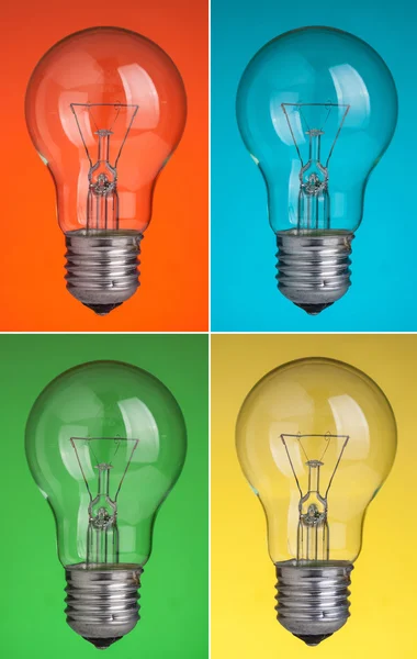 Quattro lampadine — Foto Stock