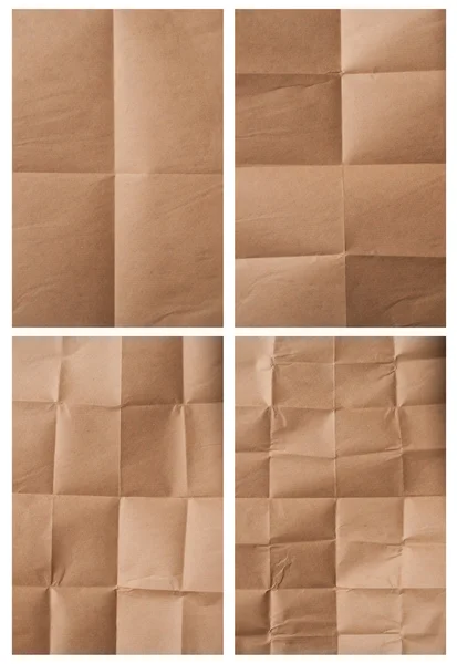 Quatro textura de papel de embalagem — Fotografia de Stock