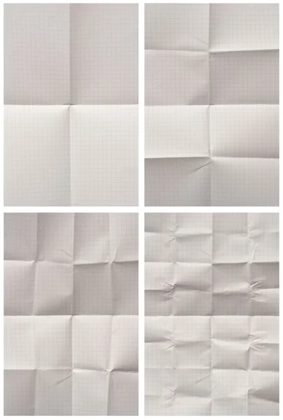 Varie di carta bianca piegata — Foto Stock