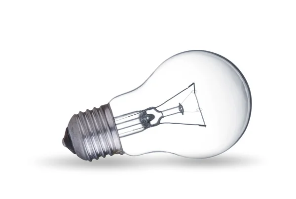 Light bulb on white — Stock Photo, Image