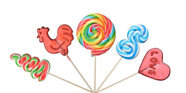 renkli lolipop
