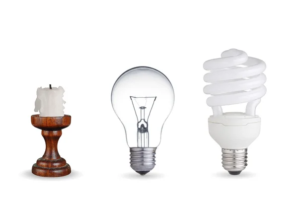 Diferentes formas de iluminação — Fotografia de Stock