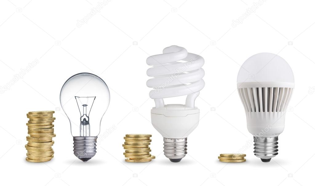 Light bulbs and coins