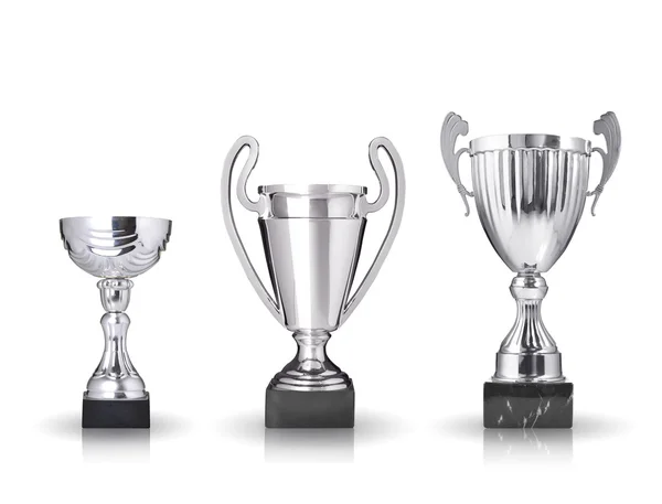 Silver trophies — Stok fotoğraf