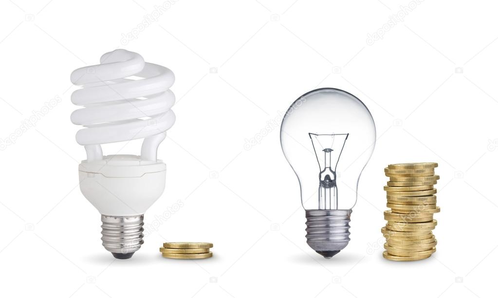 Light bulbs and coins