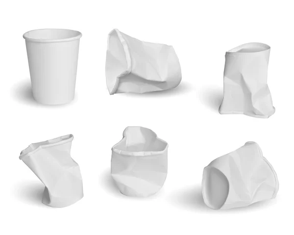 Set of paper cups — Stock Photo, Image