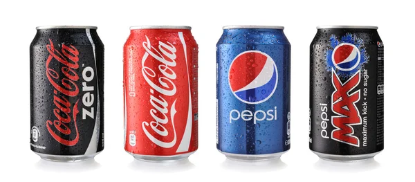 Coca-Cola ve pepsi — Stok fotoğraf