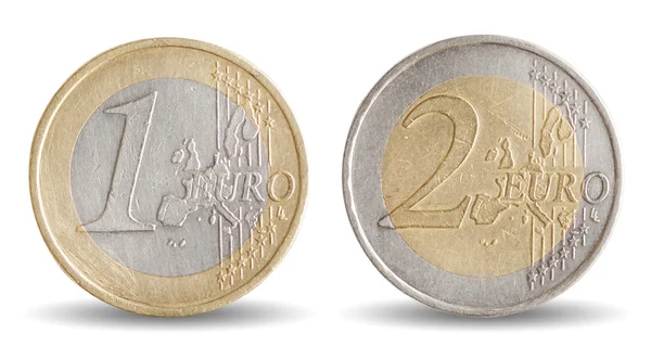 Pièces en euros — Photo