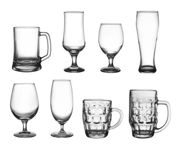 Set of beer cup glasses — Stock Photo, Image