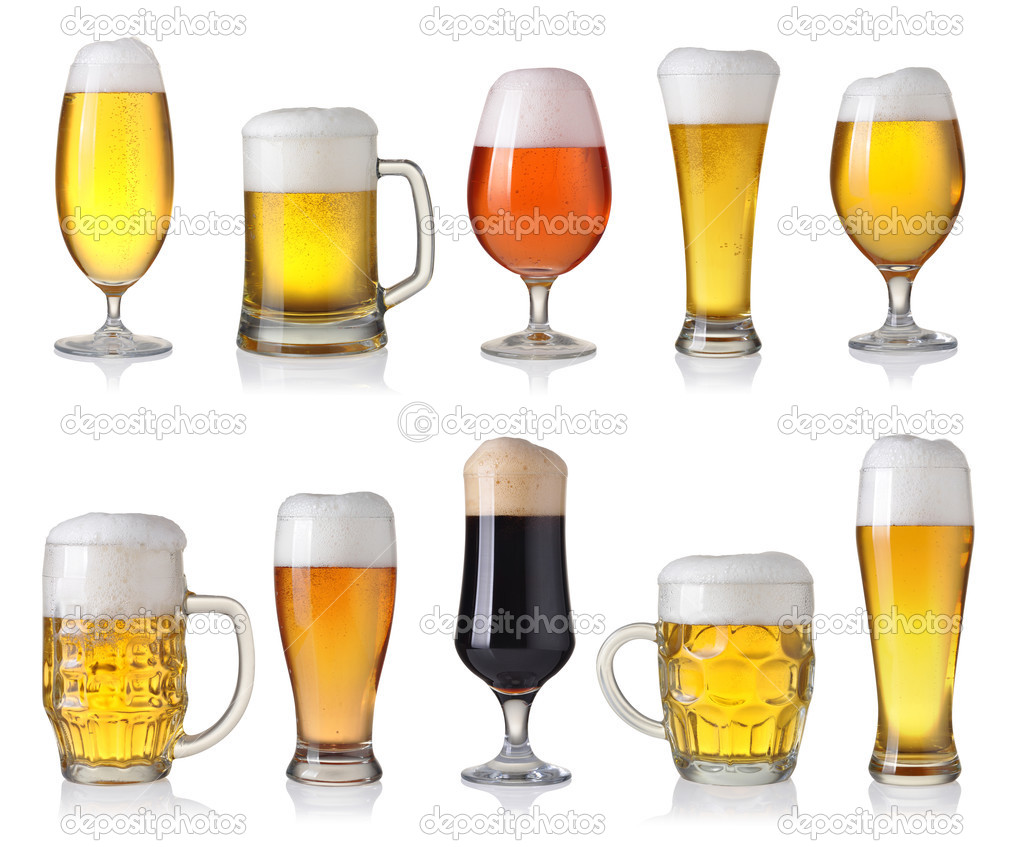 Set of different beer