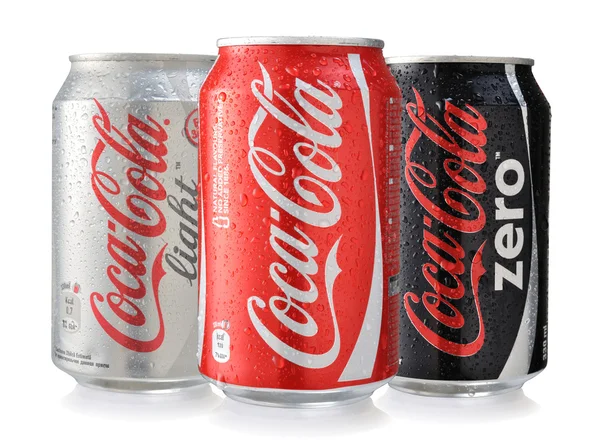 Coca-Cola банок — стокове фото