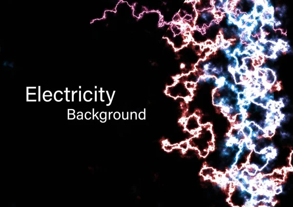 Abstract background illustration with electric current concept. Red, blue, electric shock graphics.