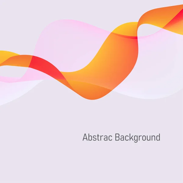 Orange Gradient Abstract Wave Line Smooth Pattern Communication Technology Curve —  Vetores de Stock