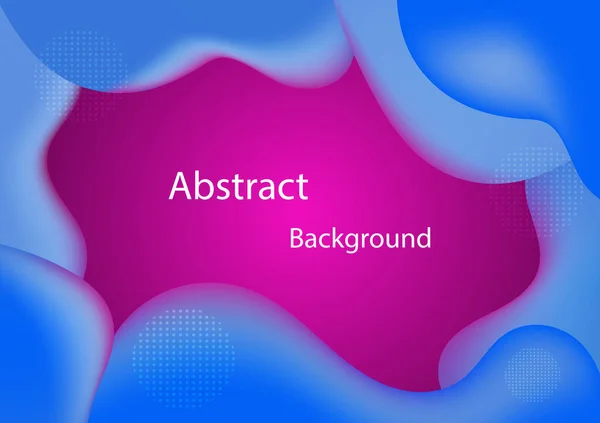 Abstract Liquid Background Geometric Shapes Blue Purple Tones Fluid Vector — Stockvektor