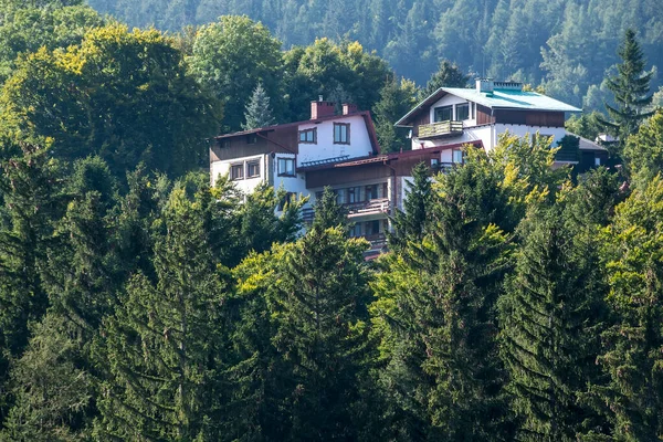 Karpacz Caddelerindeki Evler Oteller Aşağı Silezya Polonya Daki Spa Merkezi — Stok fotoğraf