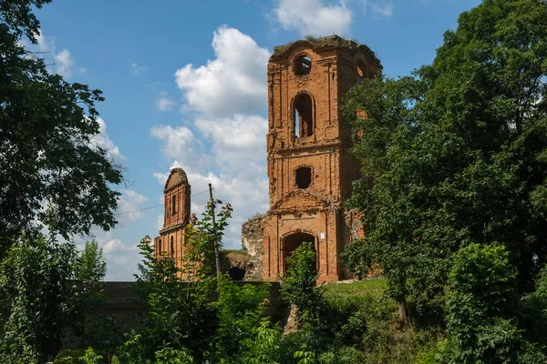 Vista Las Ruinas Del Antiguo Castillo Korets Región Rivne Ucrania — Foto de Stock