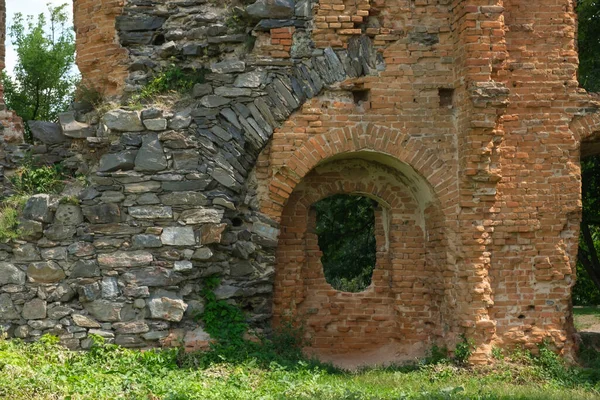 Vista Las Ruinas Del Antiguo Castillo Korets Región Rivne Ucrania —  Fotos de Stock
