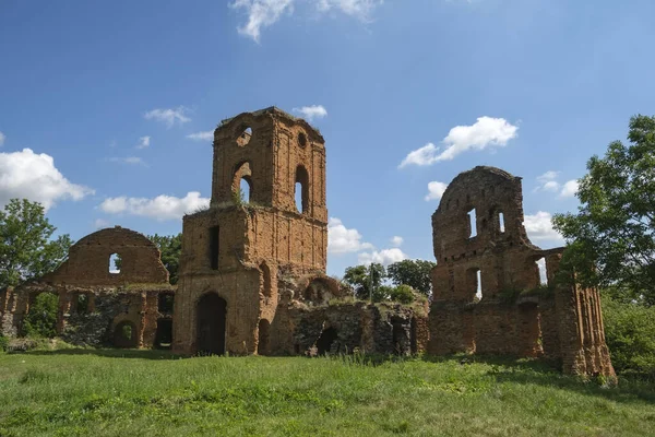 Vista Las Ruinas Del Antiguo Castillo Korets Región Rivne Ucrania — Foto de Stock