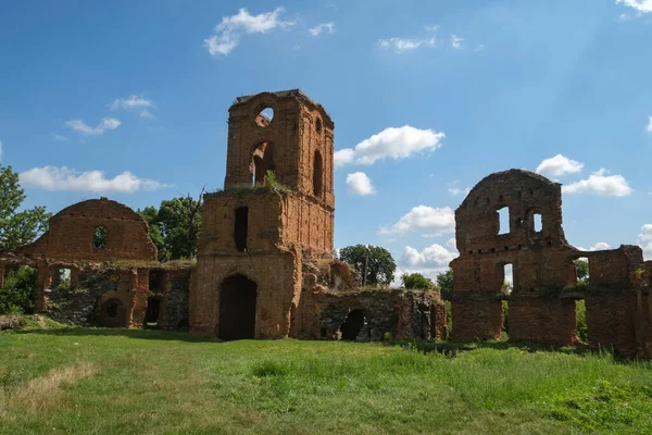 Vista Las Ruinas Del Antiguo Castillo Korets Región Rivne Ucrania —  Fotos de Stock