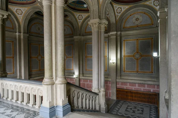 Velký Luxusní Interiér Chernivtsi National University Bývalý Rezidence Bukovinian Dalmatské — Stock fotografie