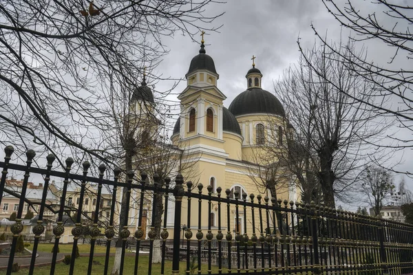 Uitzicht Oude Kathedraal Van Heilige Geest Chernivtsi Oekraïne December 2021 — Stockfoto