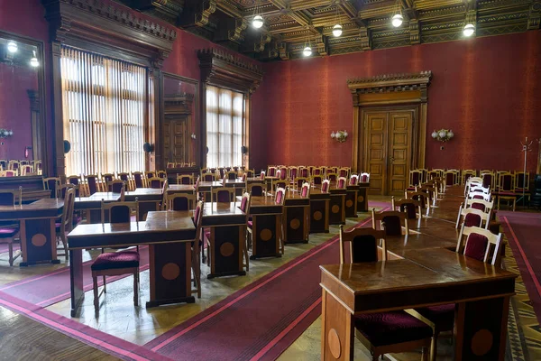 Interior da Universidade Chernivtsi, antiga residência de bucovinianos e dálmatas metropolitanos. Chernivtsi, Ucrânia — Fotografia de Stock