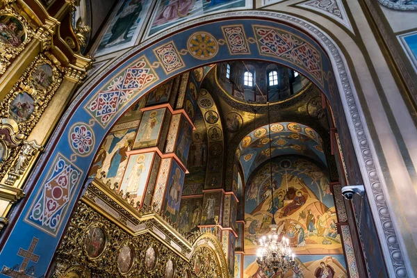 Fragment Fresker Väggmålningar Väggarna Michael Golden Domed Cathedral Kiev Ukraina — Stockfoto