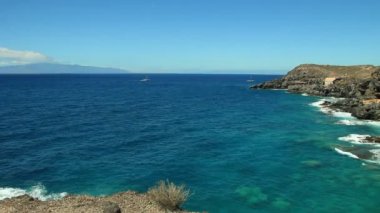 iki ada la gomera ve tenerife arasında. Kanarya Adaları. İspanya.