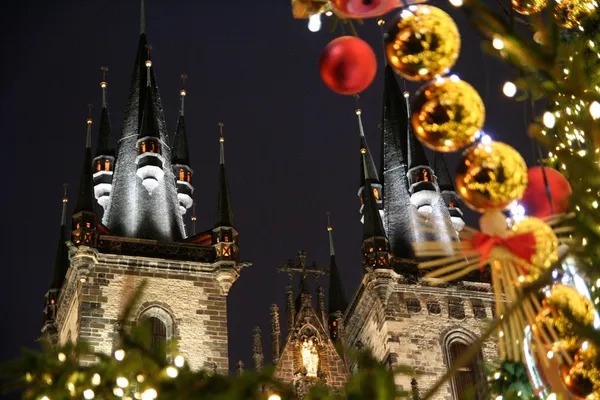 Vánoce v Praze Stock Fotografie