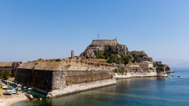 Korfu, Yunanistan eski Bizans Kalesi