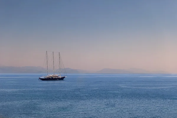 Walk on a yacht — Stock Photo, Image