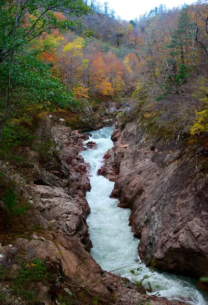 A folyó fehér gránit gorge — Stock Fotó