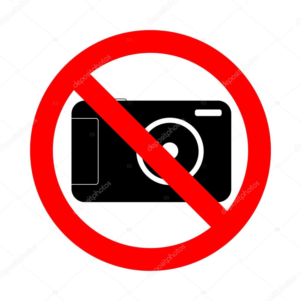 No photography allowed sign