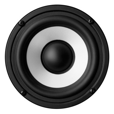 hoparlör beyaz arkaplanda izole