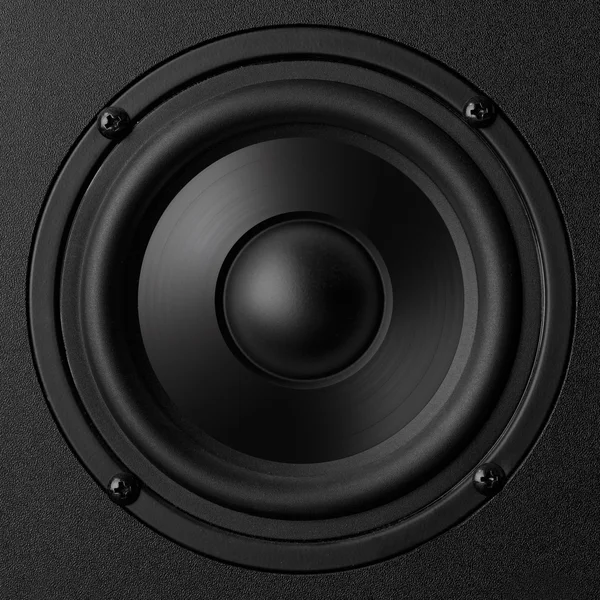 Svarta högtalare — Stockfoto