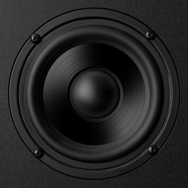 Black speaker — Stock Photo, Image