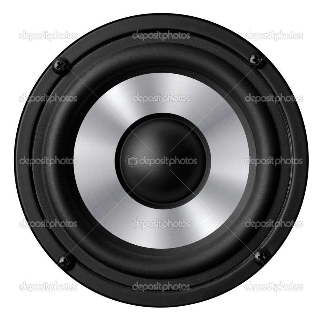 Speaker isolated on white background