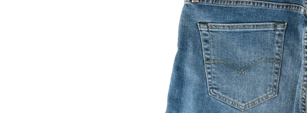 Blue Jeans Back Pockets Levis Modern Urban Lifestyle Denim Clothing — Stock Photo, Image