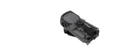 Yeni DJI Mavic 3 İHA 'sı paketleri açarken beyaz arka planda. DJI dünya lideri geliştirici ve üreticisi. 17.12.2021, Rostov bölgesi, Rusya.