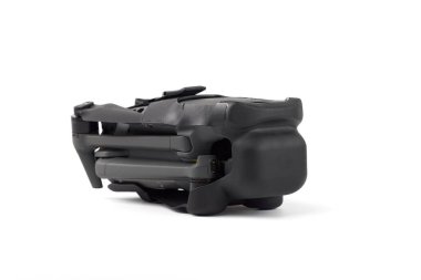 Yeni DJI Mavic 3 İHA 'sı paketleri açarken beyaz arka planda. DJI dünya lideri geliştirici ve üreticisi. 17.12.2021, Rostov bölgesi, Rusya