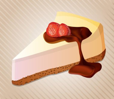 vektör leziz cheesecake