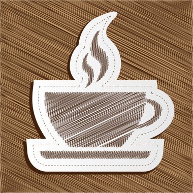 vektör kahve fincanı sticker