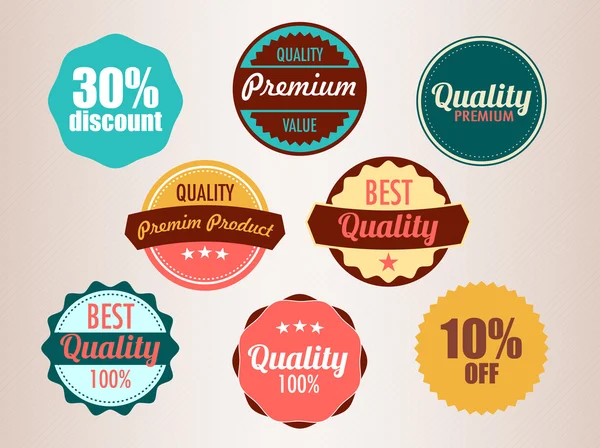 Set of vector badges — Stock Vector