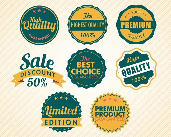 Set of vector badges — Stock Vector