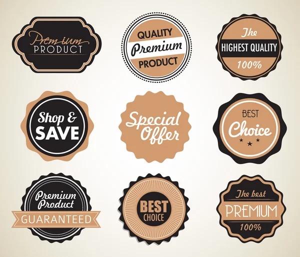 Set of vector badges — Stock Vector